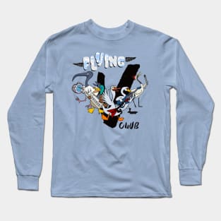 Flying V Club, Birds that all fly in V pattern Long Sleeve T-Shirt